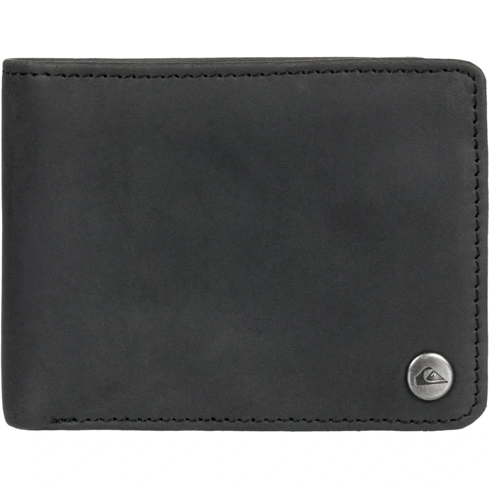 Quiksilver Men's‎ Tri-Fold RFID Leather Wallet ~ Mack 2 brown NWT in packaging